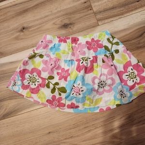 🌟$1 Bundled /Blooming Beauty: Carter's 9 Month White Skirt with Flowers